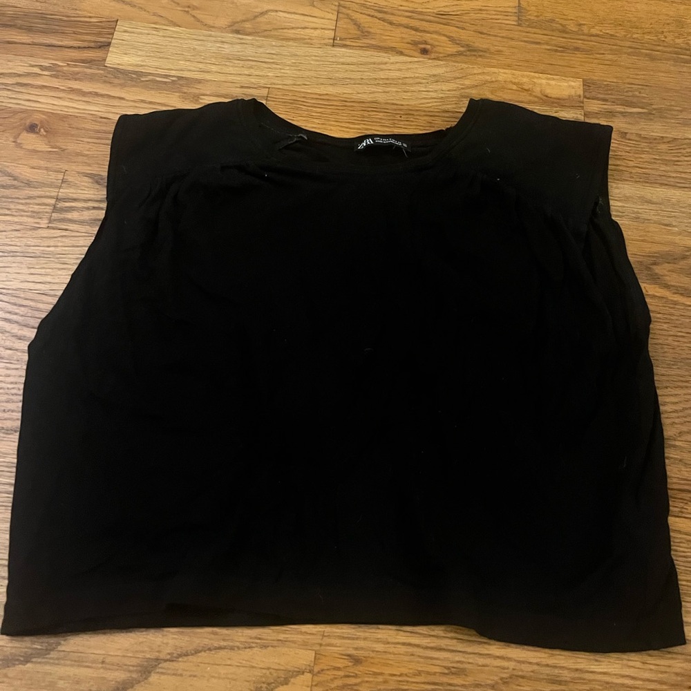Zara Black Sleeveless Top